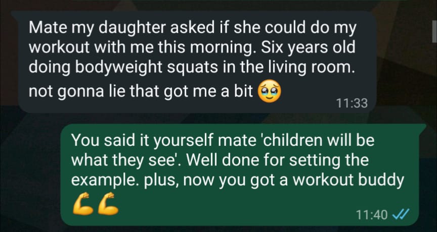 WhatsApp message