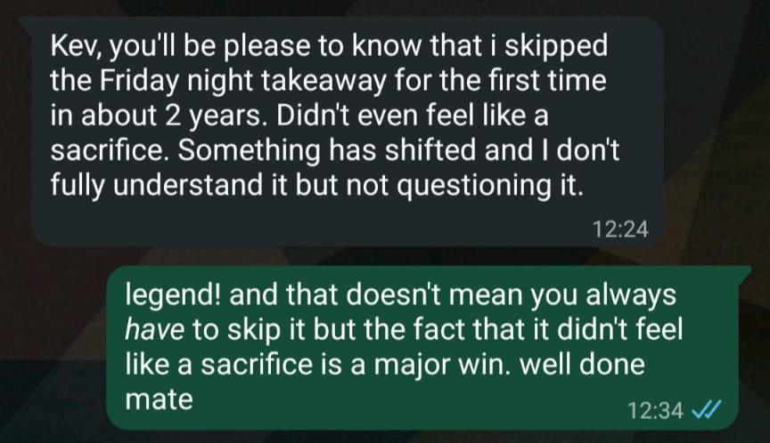 WhatsApp message